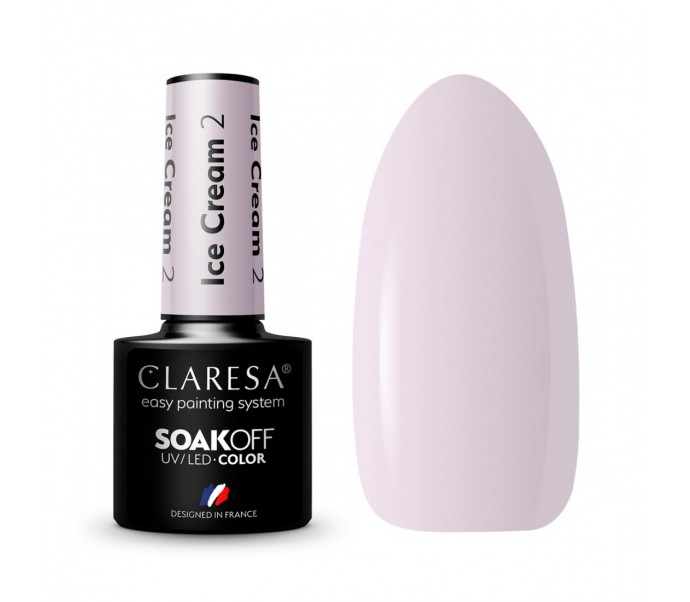 CLARESA lakier hybrydowy Ice cream 2 -5g