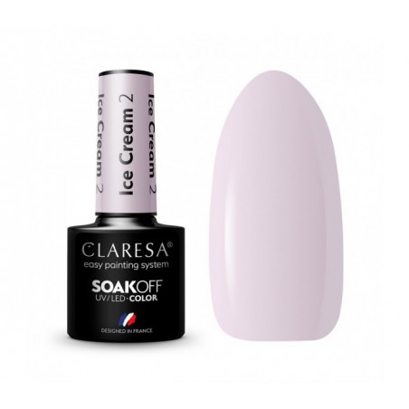 CLARESA lakier hybrydowy Ice cream 2 -5g