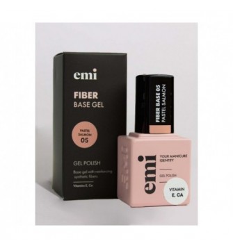 E.MiLac Fiber Base Gel Pastel Salmon nr. 5 15ml