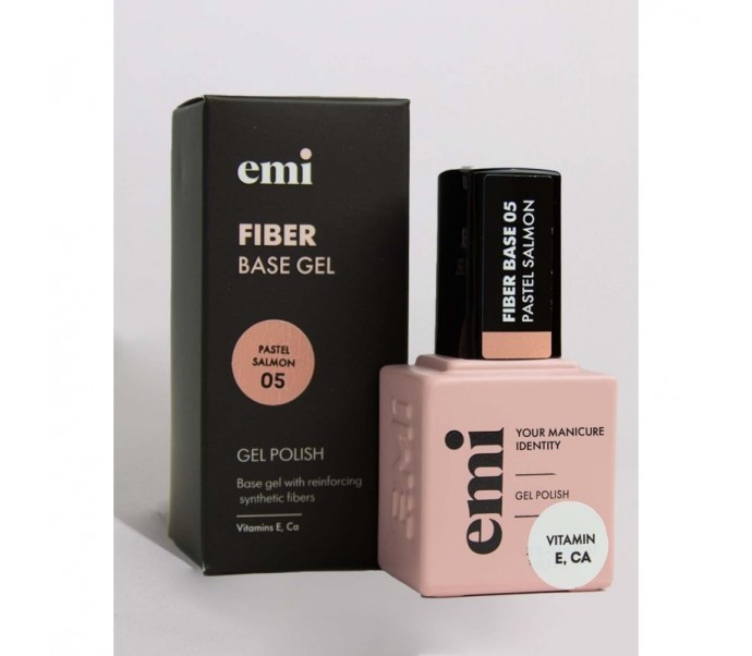 E.MiLac Fiber Base Gel Pastel Salmon nr. 5 15ml