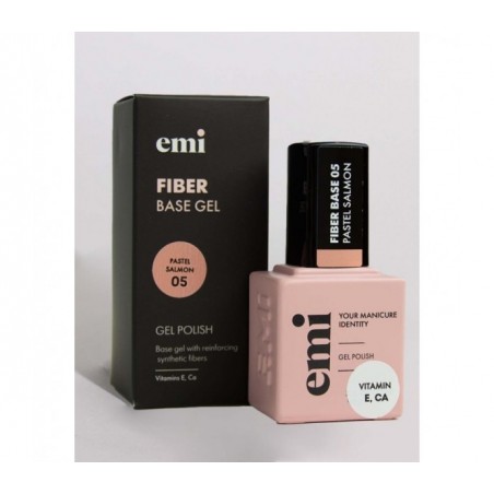 E.MiLac Fiber Base Gel Pastel Salmon nr. 5 15ml