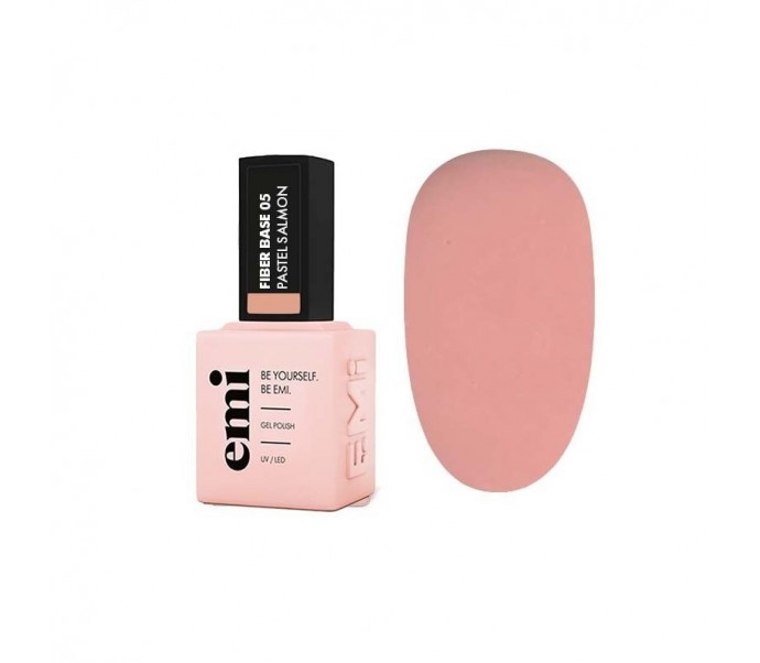 E.MiLac Fiber Base Gel Pastel Salmon nr. 5 15ml