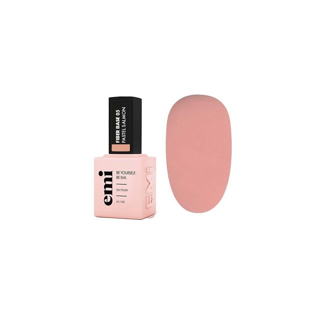 E.MiLac Fiber Base Gel Pastel Salmon nr. 5 15ml