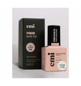 E.MiLac Fiber Base Gel Pink Diamond nr. 6 15ml