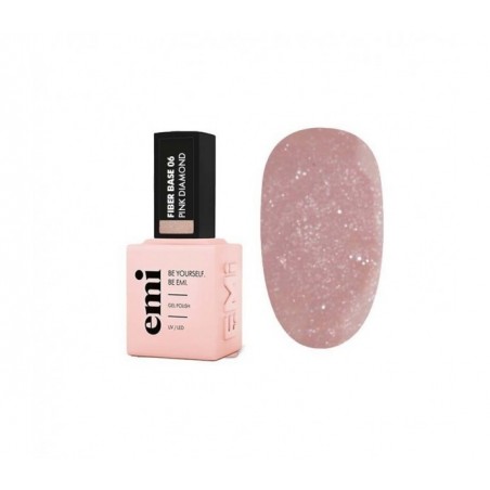 E.MiLac Fiber Base Gel Pink Diamond nr. 6 15ml