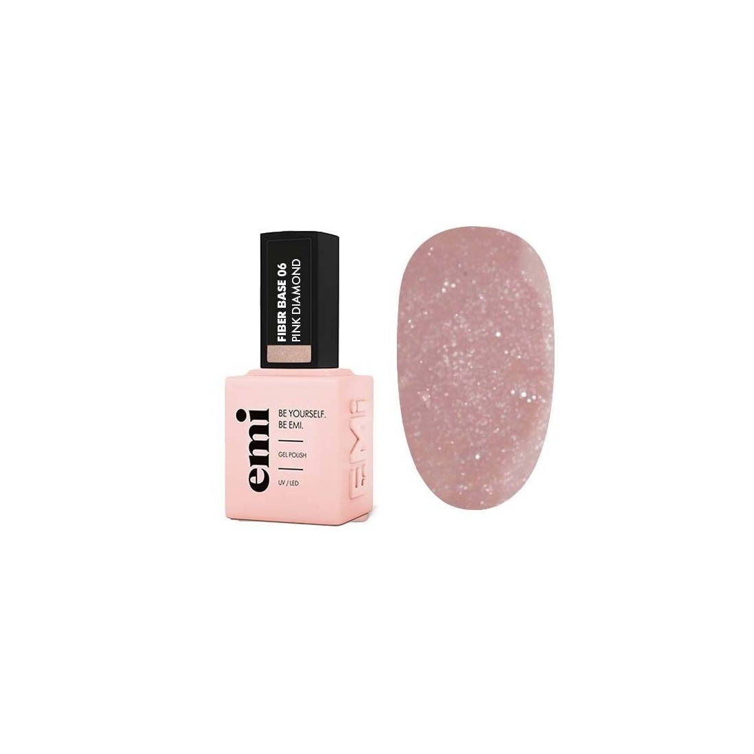E.MiLac Fiber Base Gel Pink Diamond nr. 6 15ml