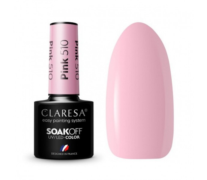 CLARESA Hibridinis nagų lakas PINK 510, 5g