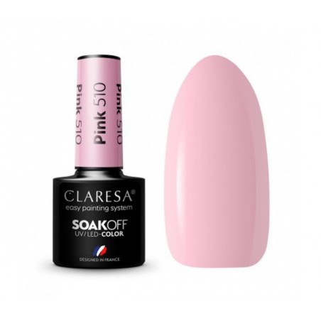 CLARESA Hibridinis nagų lakas PINK 510, 5g