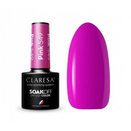 CLARESA Hibridinis nagų lakas PINK 549, 5g