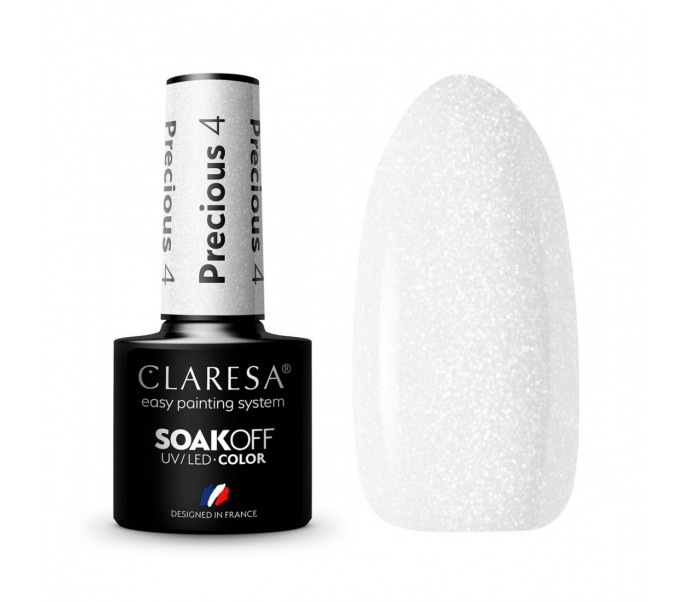 CLARESA Hibridinis nagų lakas Precious PS4, 5 ml