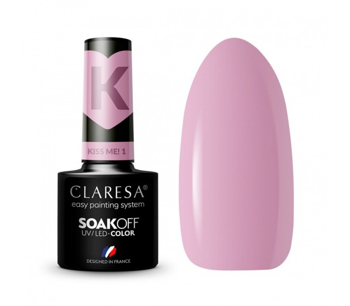 CLARESA Hibridinis nagų lakas Kiss Me! 1, 5g