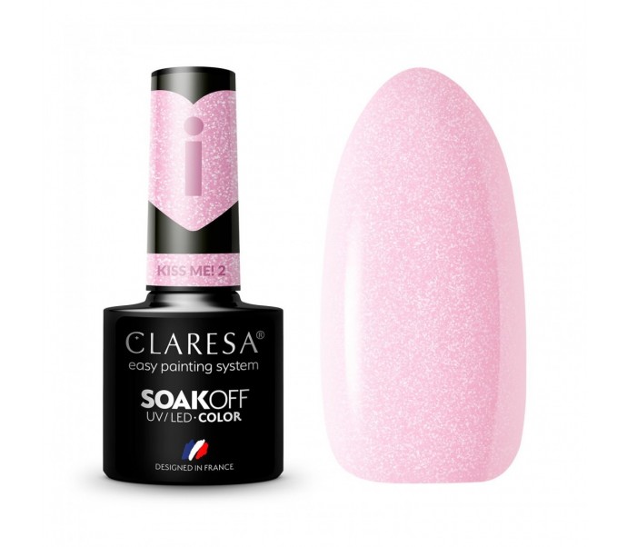 CLARESA Hibridinis nagų lakas Kiss Me! 2, 5g