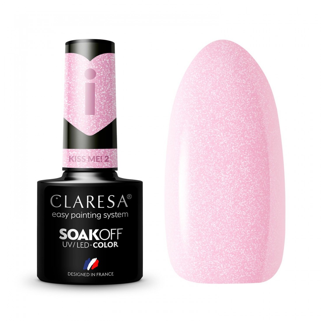 CLARESA Hibridinis nagų lakas Kiss Me! 2, 5g