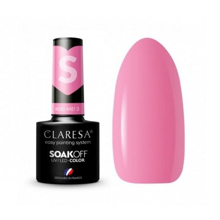 CLARESA Hibridinis nagų lakas Kiss Me! 3, 5g