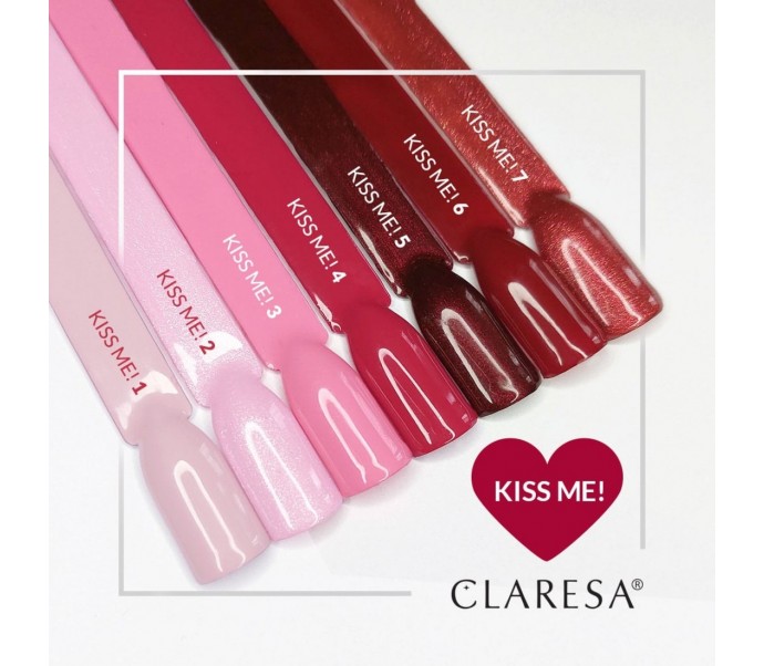 CLARESA Hibridinis nagų lakas Kiss Me! 3, 5g