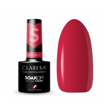 CLARESA Hibridinis nagų lakas Kiss Me! 4, 5g