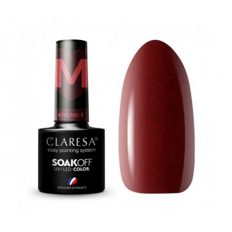 CLARESA Hibridinis nagų lakas Kiss Me! 5, 5g