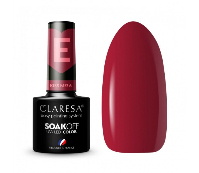 CLARESA Hibridinis nagų lakas Kiss Me! 6, 5g