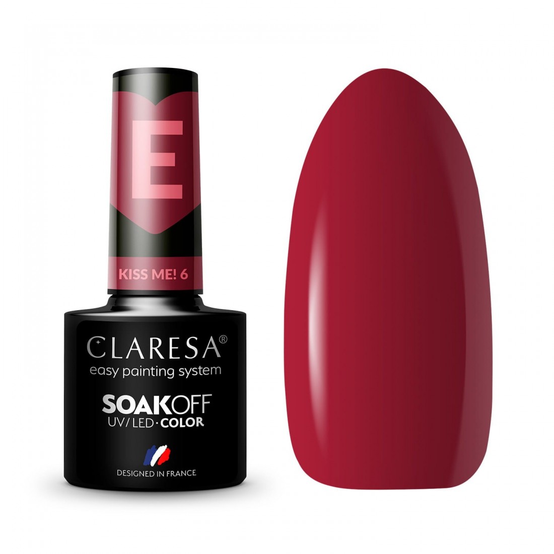 CLARESA Hibridinis nagų lakas Kiss Me! 6, 5g