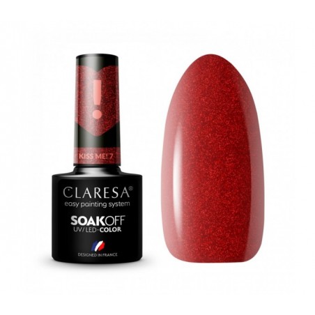 CLARESA Hibridinis nagų lakas Kiss Me! 7, 5g