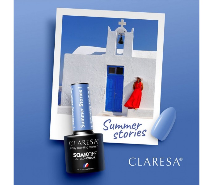 CLARESA Hibridinis nagų lakas SUMMER STORIES 1, 5g