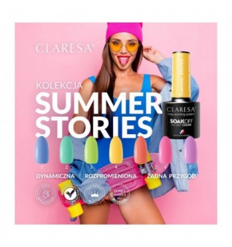 CLARESA Hibridinis nagų lakas SUMMER STORIES 1, 5g