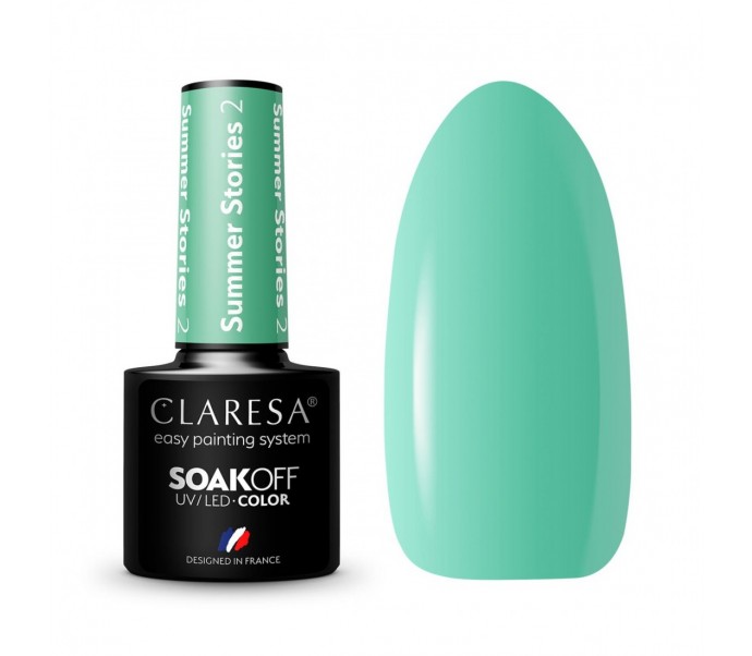 CLARESA Hibridinis nagų lakas SUMMER STORIES 2, 5g