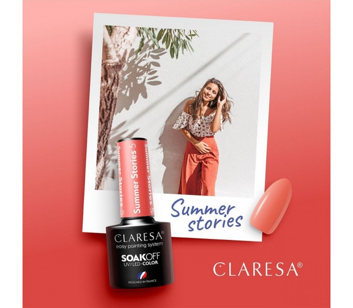 CLARESA lakier hybrydowy SUMMER STORIES 5 -5g