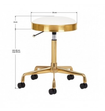 MEISTRO KĖDĖ H7 AUKSINĖ/BALTA