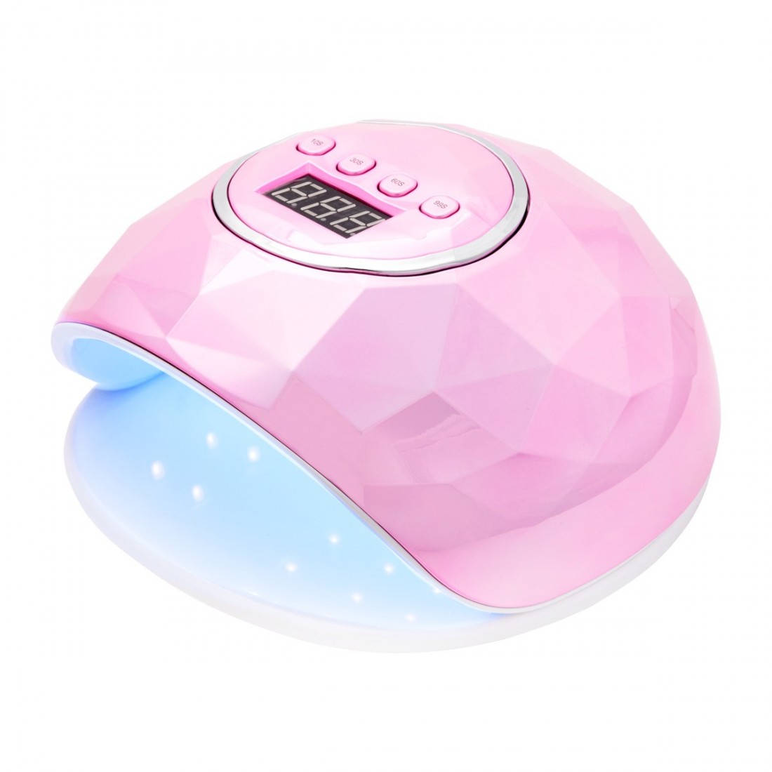 UV/LED MANIKIŪRO IR PEDIKIŪRO LEMPA SHINY 86W  rožinė