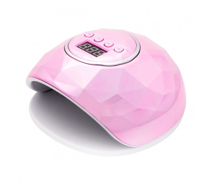 UV/LED MANIKIŪRO IR PEDIKIŪRO LEMPA SHINY 86W  rožinė
