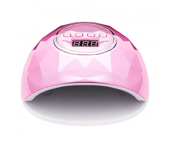 UV/LED MANIKIŪRO IR PEDIKIŪRO LEMPA SHINY 86W  rožinė