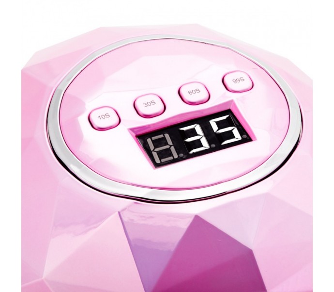 UV/LED MANIKIŪRO IR PEDIKIŪRO LEMPA SHINY 86W  rožinė