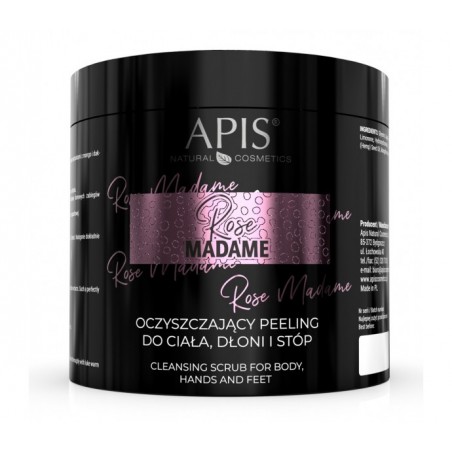APIS Rose Madame, valomasis kūno ir pėdų šveitiklis 700 g