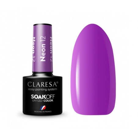 CLARESA Hibridinis nagų lakas NEON 12 , 5g