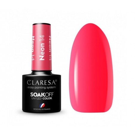 CLARESA Hibridinis nagų lakas NEON 14 , 5g